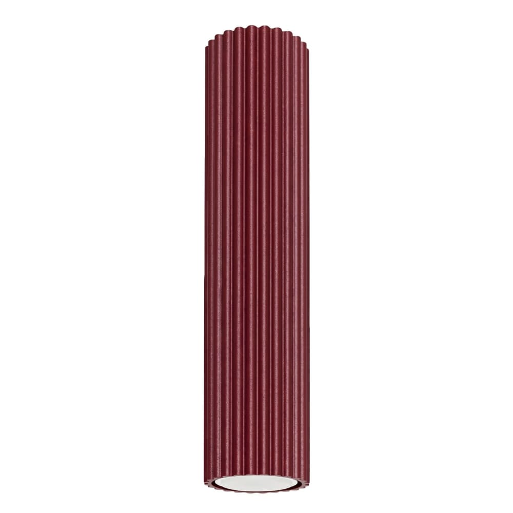 Plafonnier aluminium bourgogne h 40 cm