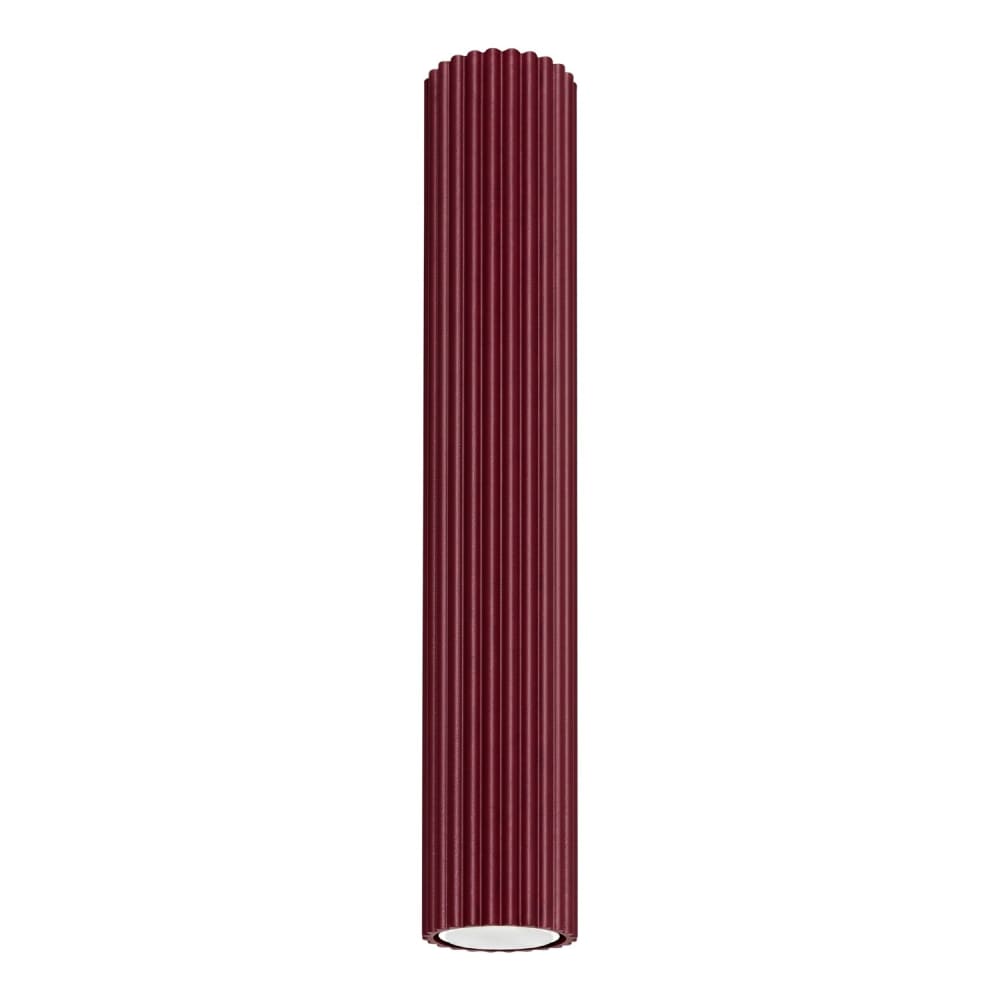 Plafonnier aluminium bourgogne h 60 cm