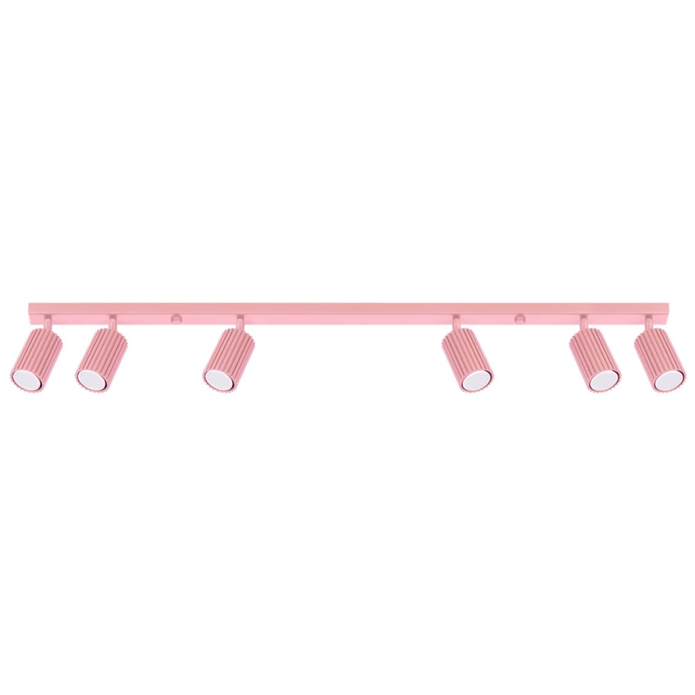 Plafonnier aluminium rose h 16.5 cm