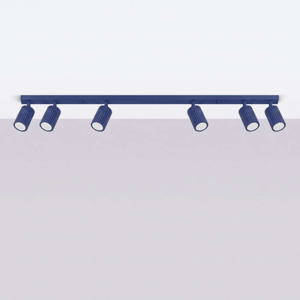 Plafonnier aluminium outremer h 16.5 cm — vue 3