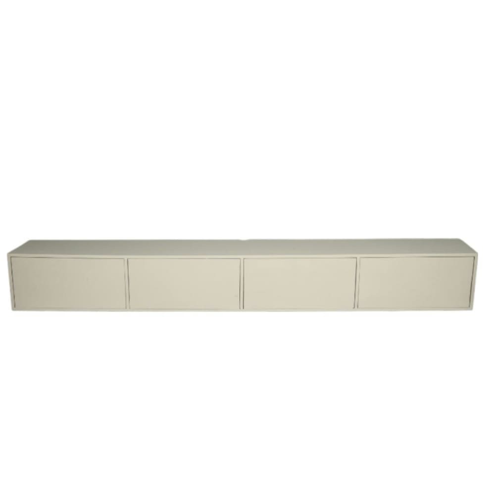 Meuble tv suspendu bois sable 4 portes Meuble tv suspendu bois sable 4 portes
