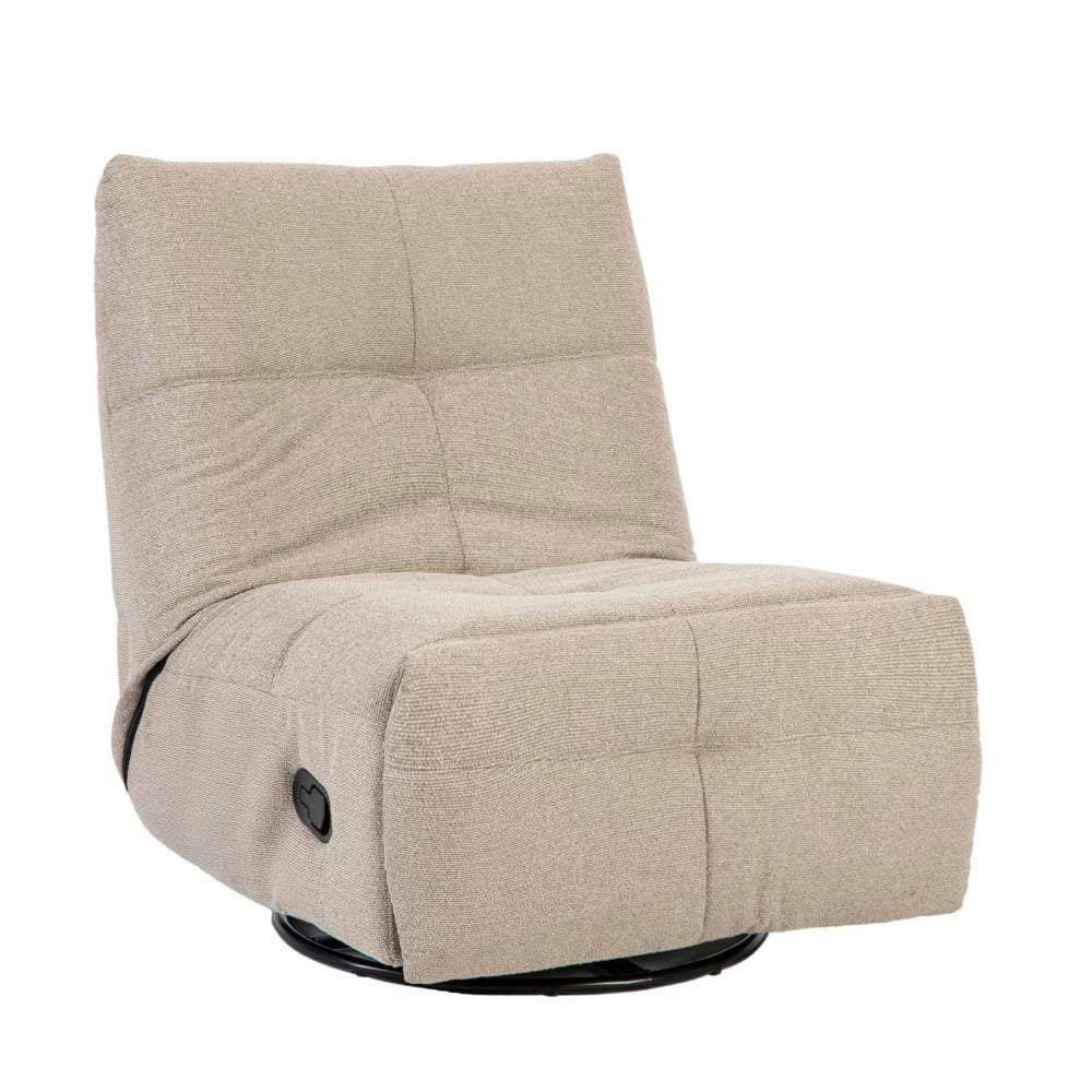 Fauteuil relax inclinable en tissu taupe Fauteuil relax inclinable en tissu taupe
