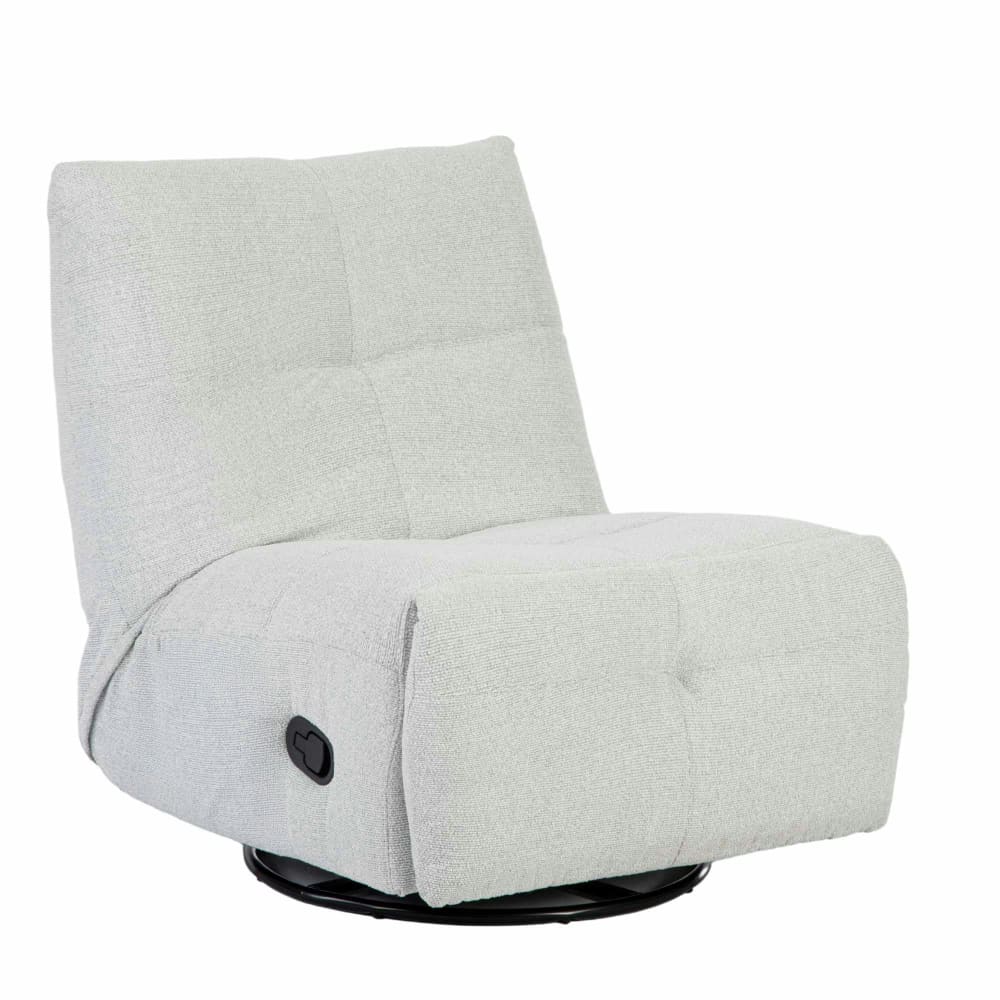 Fauteuil relax inclinable en tissu gris clair Fauteuil relax inclinable en tissu gris clair