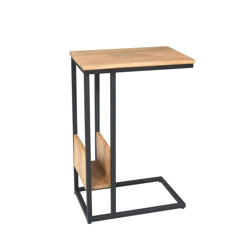 Table d'appoint pour ordinateur en bois foncé Table d'appoint pour ordinateur en bois foncé