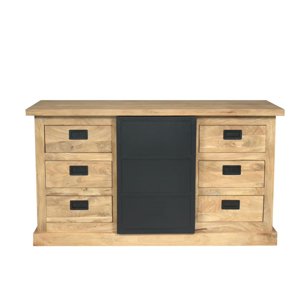 Buffet industriel à porte coulissante 160 cm Buffet industriel à porte coulissante 160 cm