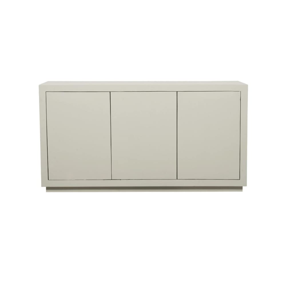 Buffet minimaliste bois sable 3 portes Buffet minimaliste bois sable 3 portes
