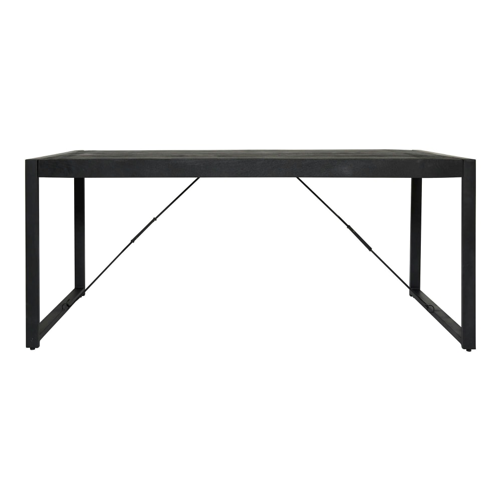 Table à manger en bois noir 220 cm