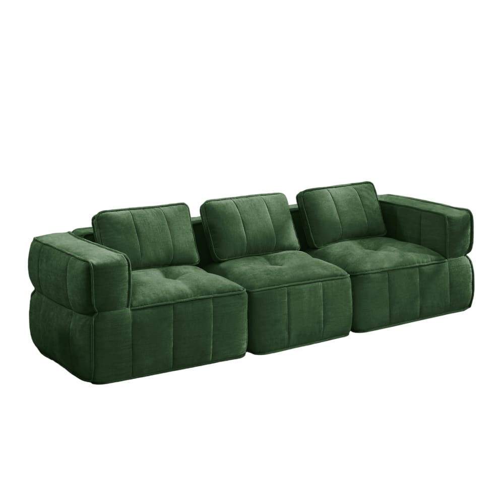 Hauss Spole Modulares Sofa aus Polyester grün - Pes - Polyester