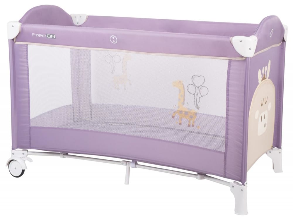 Lit de voyage 120x60 girafe violet – eo