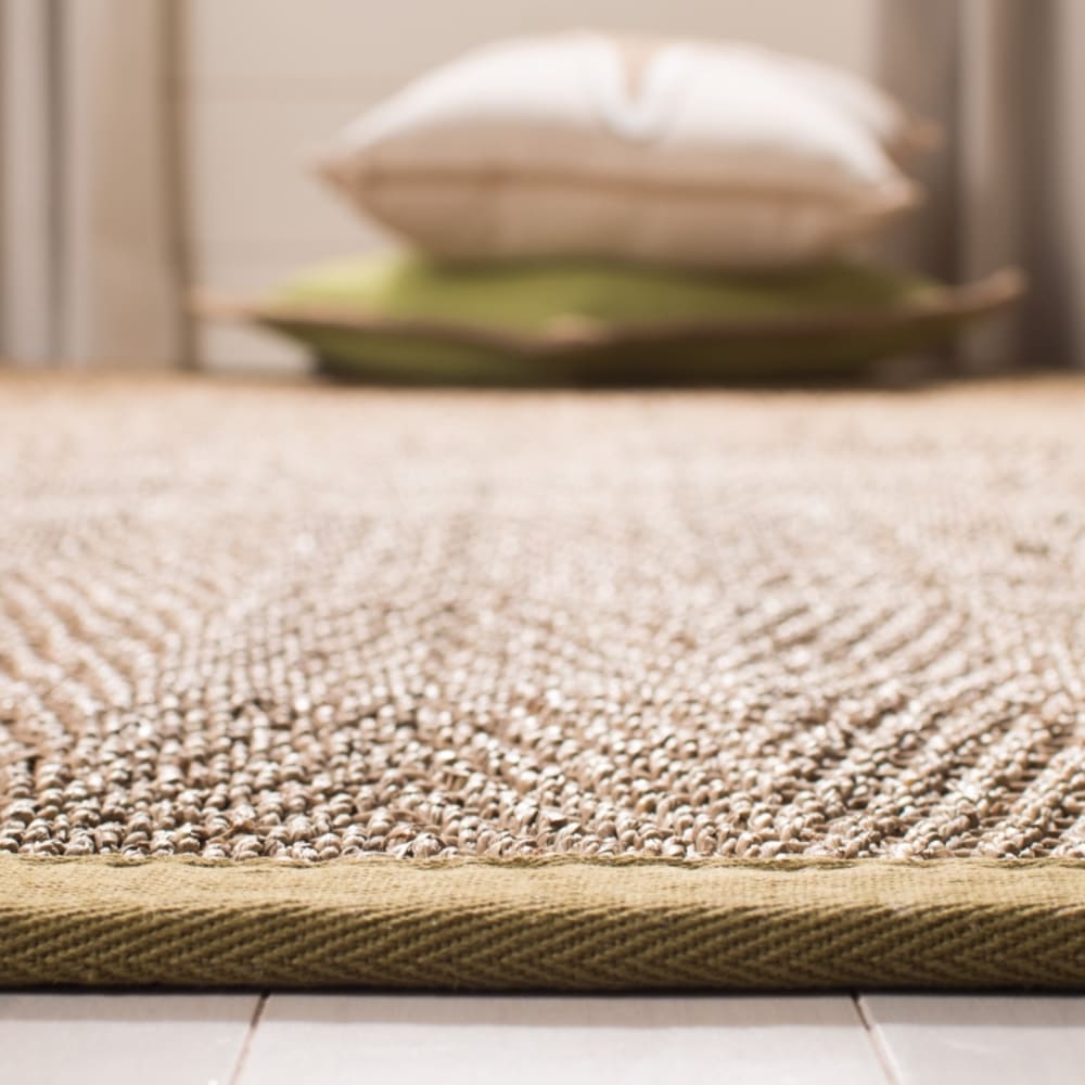 Tapis en herbiers marins beige/vert, 91 x 152 cm — vue 4