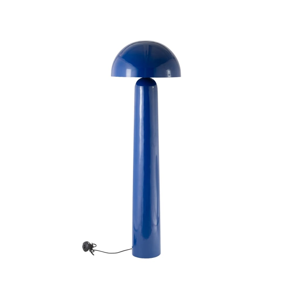 Lampadaire en métal bleu foncé