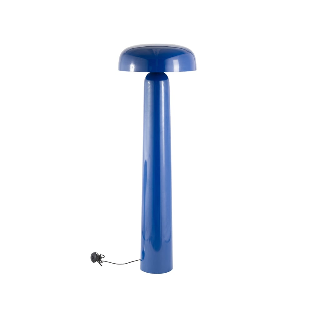 Lampadaire en métal bleu foncé