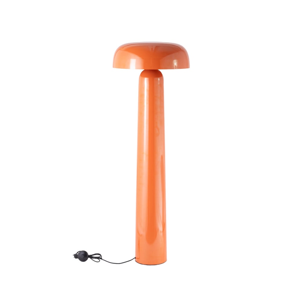 Lampadaire en métal orange