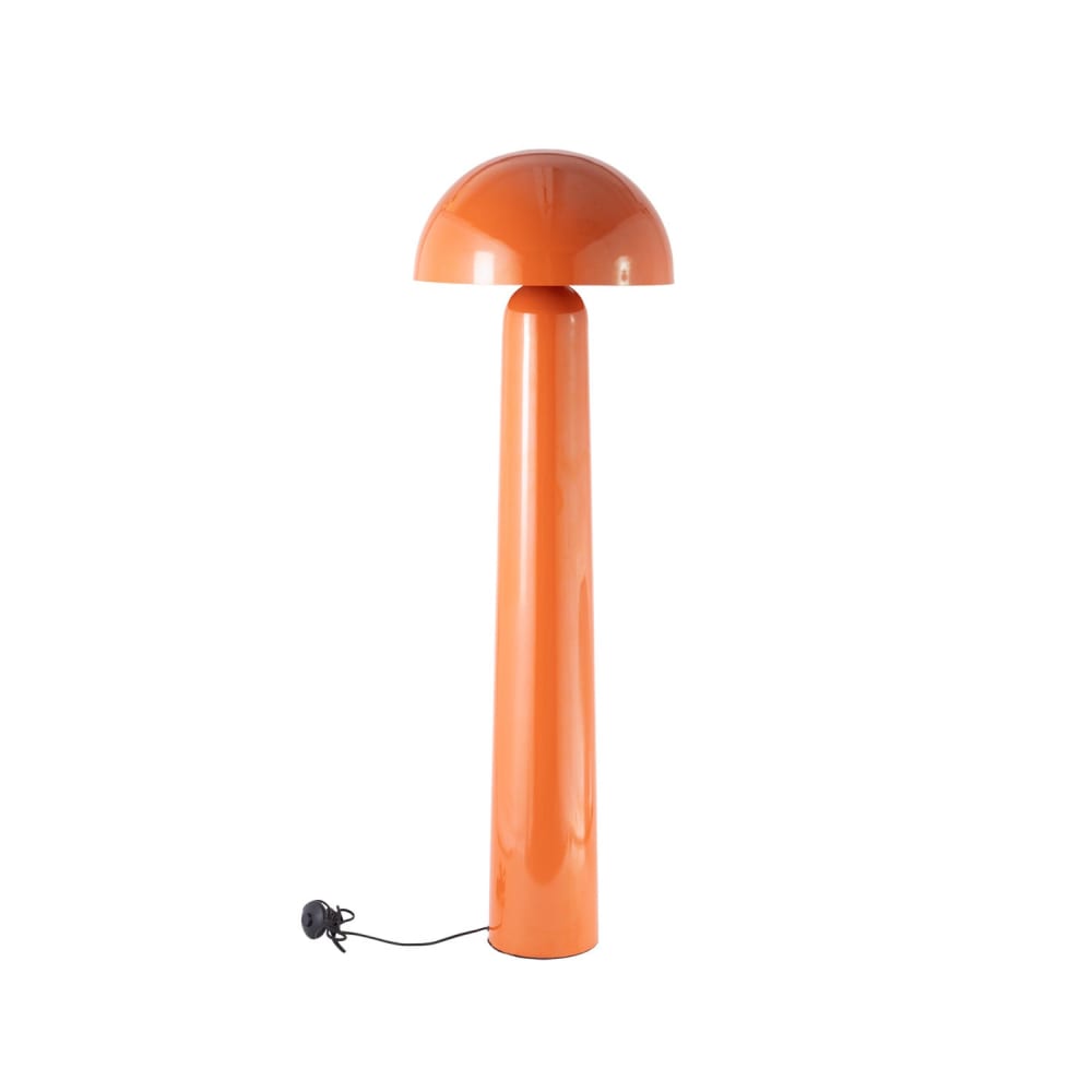 Lampadaire en métal orange