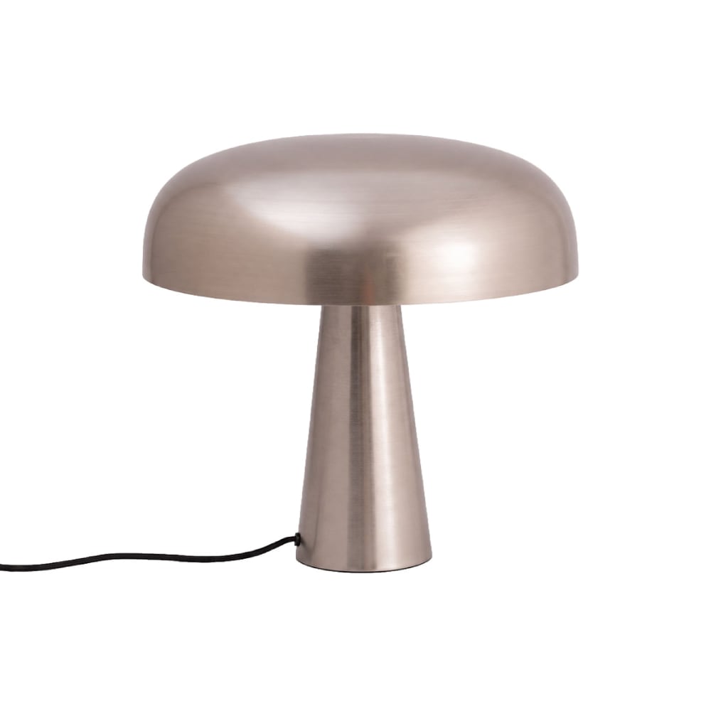 Lampe à poser en métal brossé