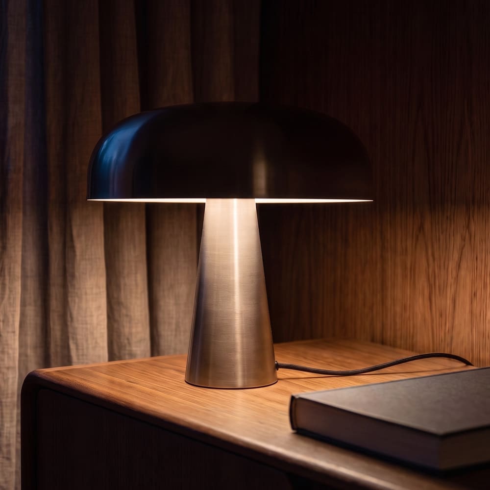 Lampe à poser en métal brossé — vue 4
