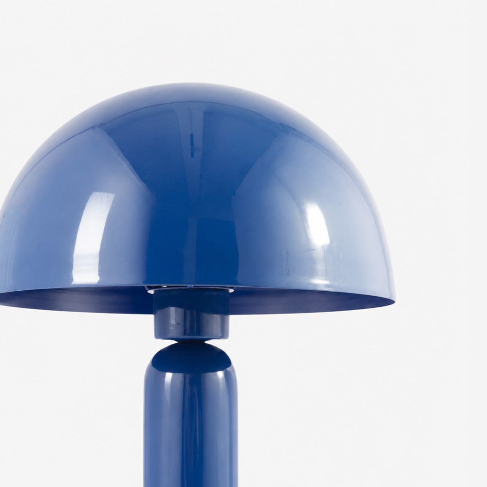 Lampe en bois et métal bleu foncé — vue 4