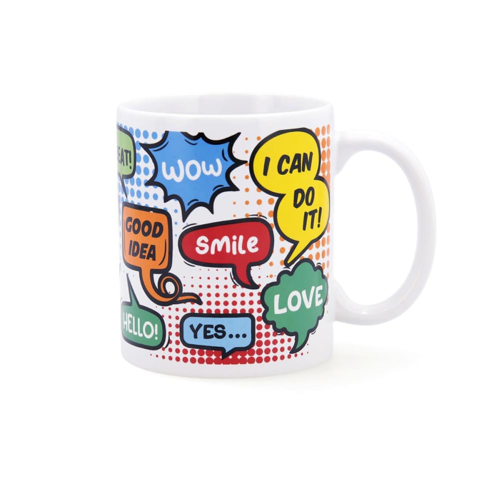 set 6 mugs ceramica blancos 33 cl