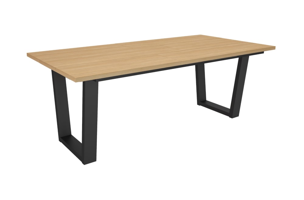 Esstisch Holzeffekt Eiche hell 194x90x74cm - Maisons Du Monde