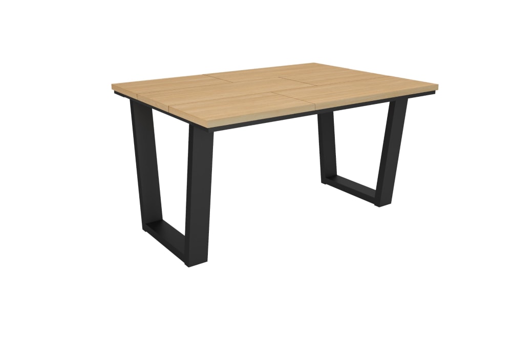 Esstisch Holzeffekt Eiche hell 140x90x74cm - Maisons Du Monde