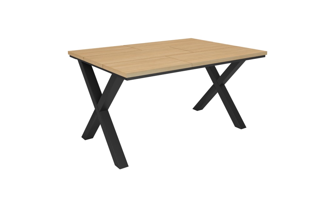 Esstisch Holzeffekt Eiche hell 140x90x74cm - Maisons Du Monde