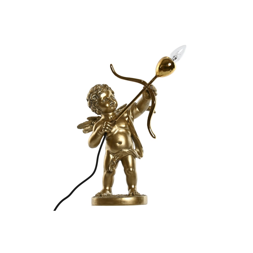 Lampe cupidon en résine doré 31x22x47 cm — vue 4
