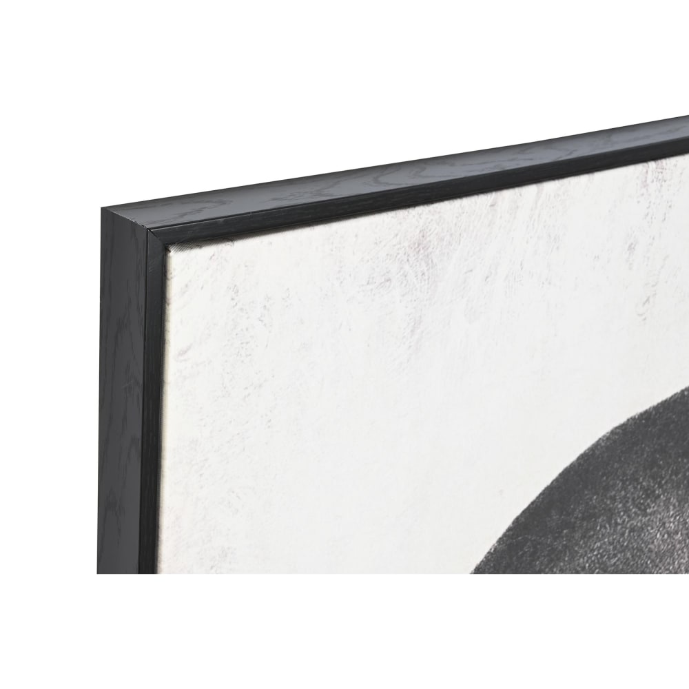 Ensemble de 3 tableaux hippopotame en tissu noir 180x4x120 cm — vue 4