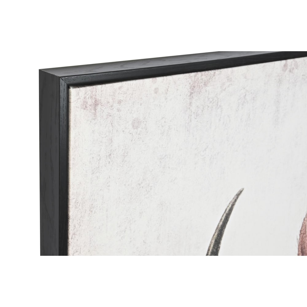 Ensemble de 3 tableaux rhinocéros en tissu noir 180x4x120 cm — vue 4