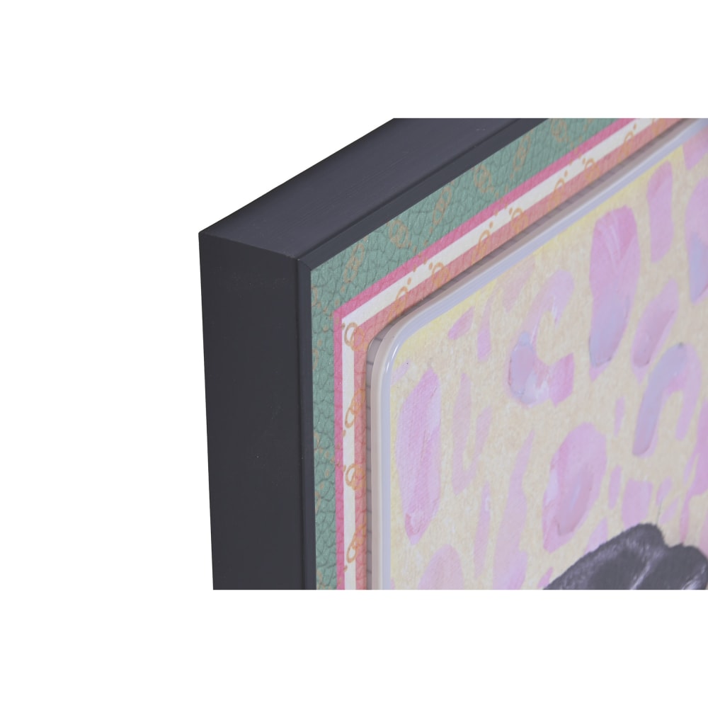 Lot 2 tableaux lumineux panthères glam noir 61x4x91 cm — vue 4