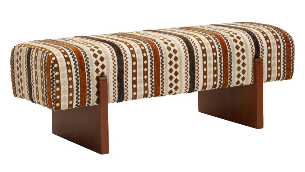 Banc multicolore de style ethnique 120,5 x 45 x 43 cm