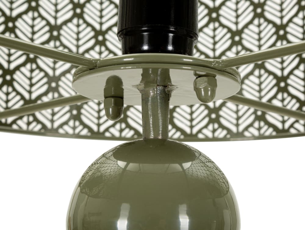 Lampe de table en métal avec abat-jour sculpté, ø 33 x 71 cm — vue 3