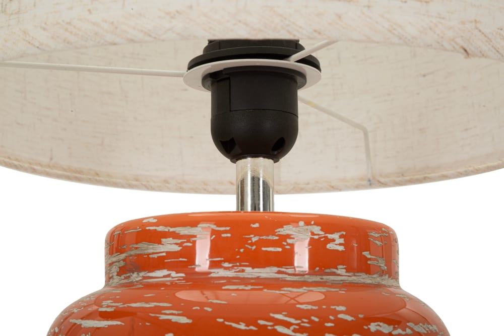 Lampe de table orange de style contemporain, ø 27 x 47,5 cm — vue 3