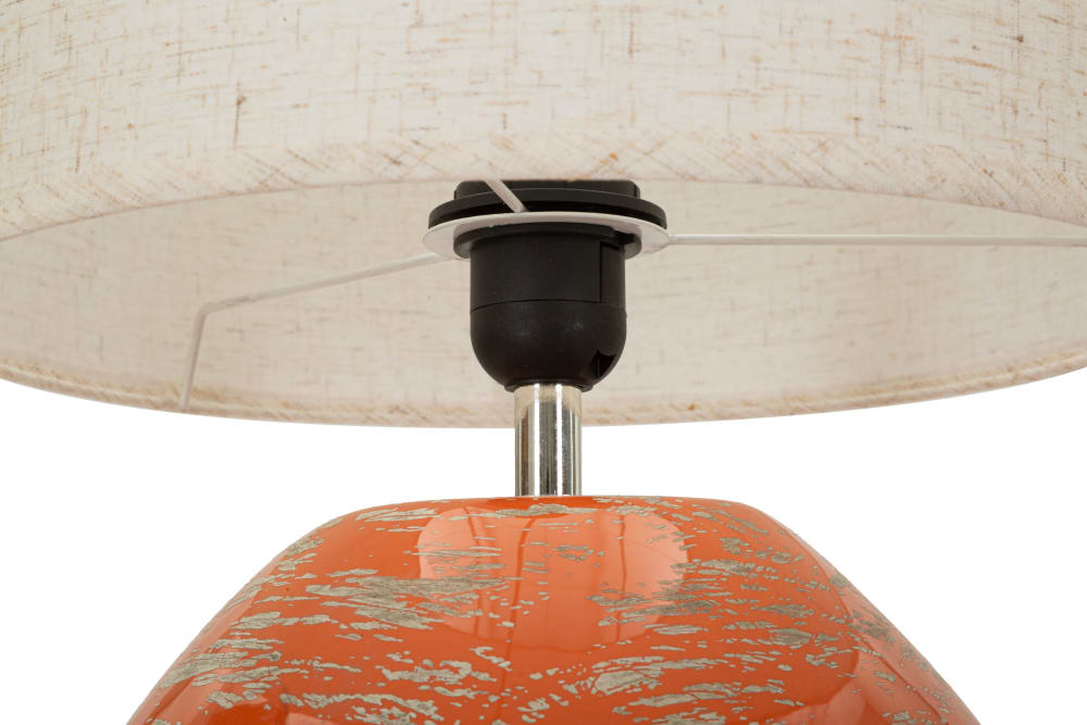 Lampe de table orange de style contemporain 30x49 cm — vue 3