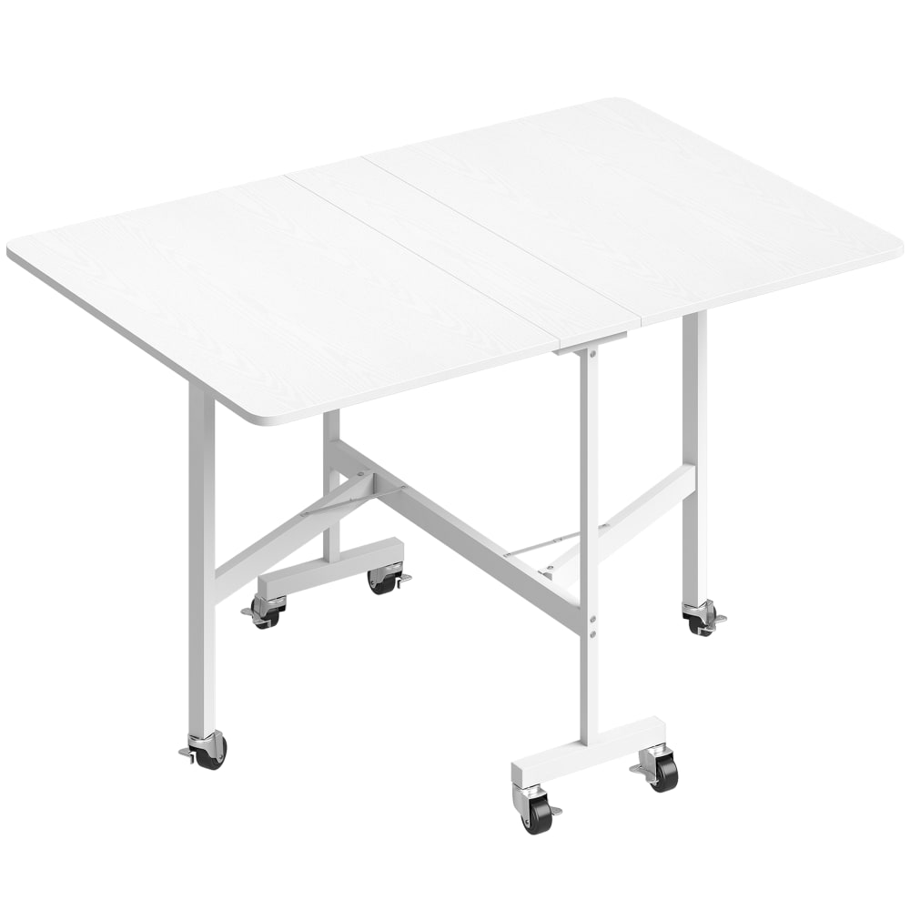 Table à manger pliante pour 4-6 personnes bois blanc