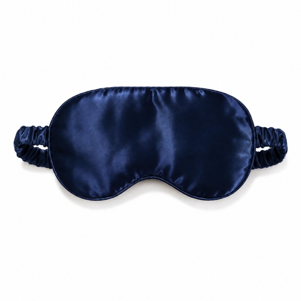 Sun & Sia Schlafmaske aus Satin in Seidenoptik Nachtblau style classic chic - Pes - Polyester