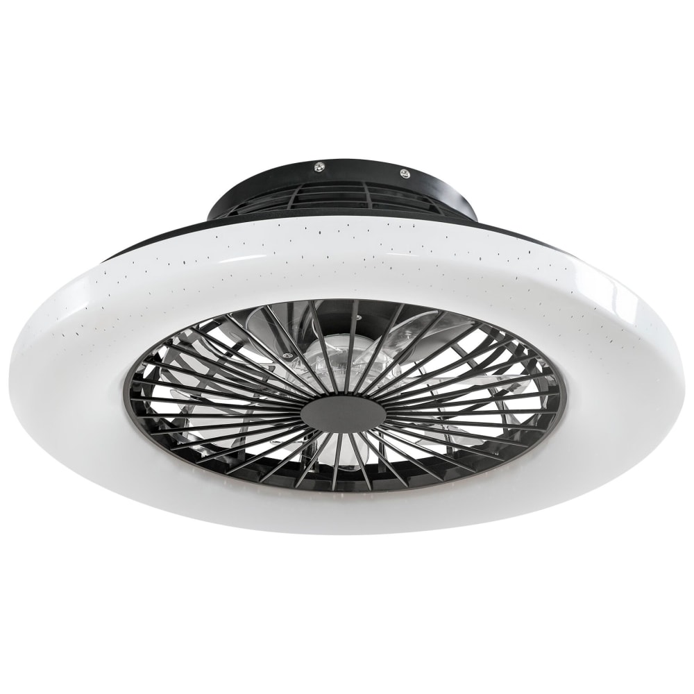 Plafonnier avec ventilateur, ø 50 cm, 3 000-6 500 k, 3 vitesses, noir Plafonnier avec ventilateur, ø 50 cm, 3 000-6 500 k, 3 vitesses, noir
