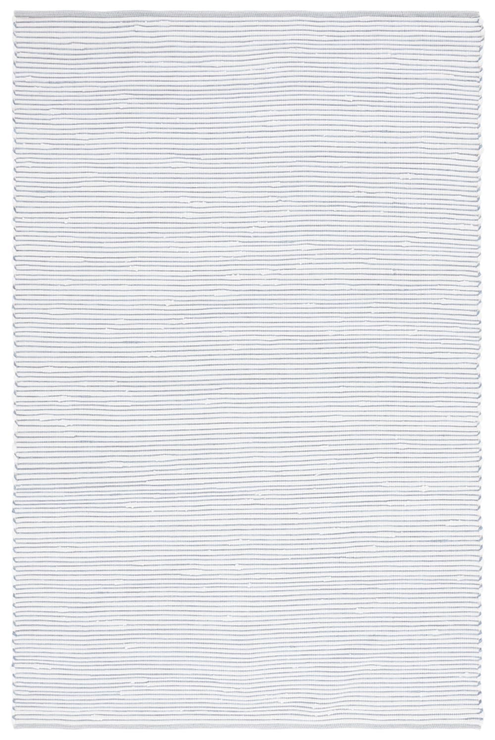 Tapis côtier en coton bleu/blanc, 152 x 244 cm