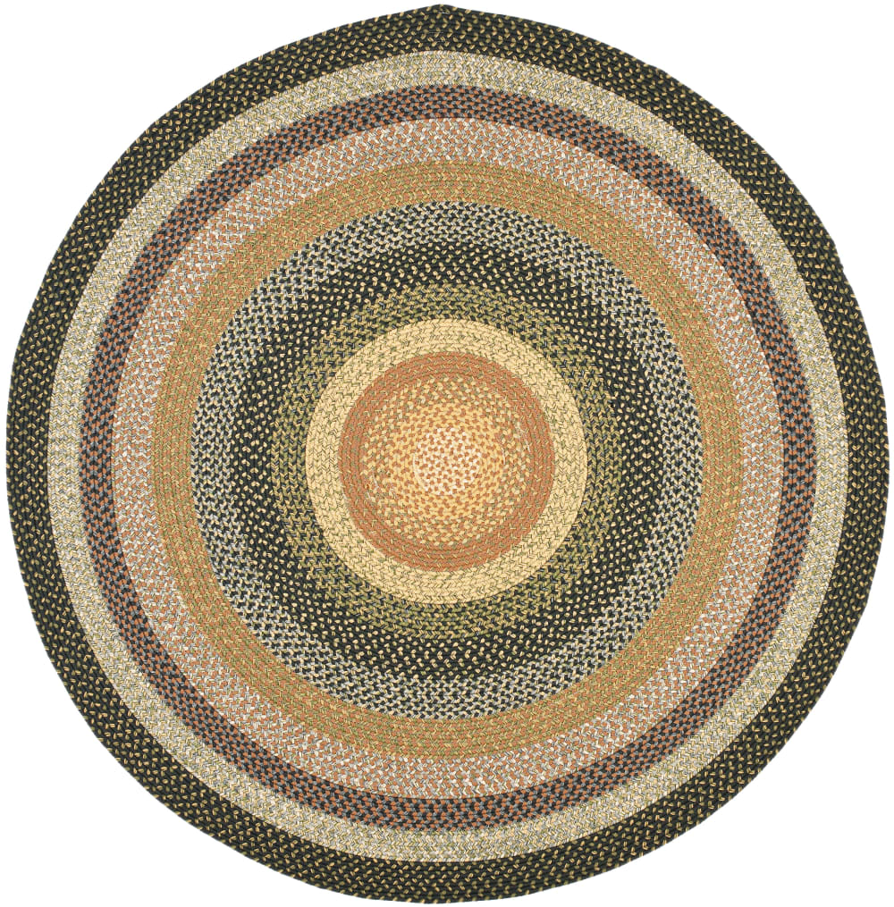 Tapis contemporain en polypropylène multicolore, 91 cm
