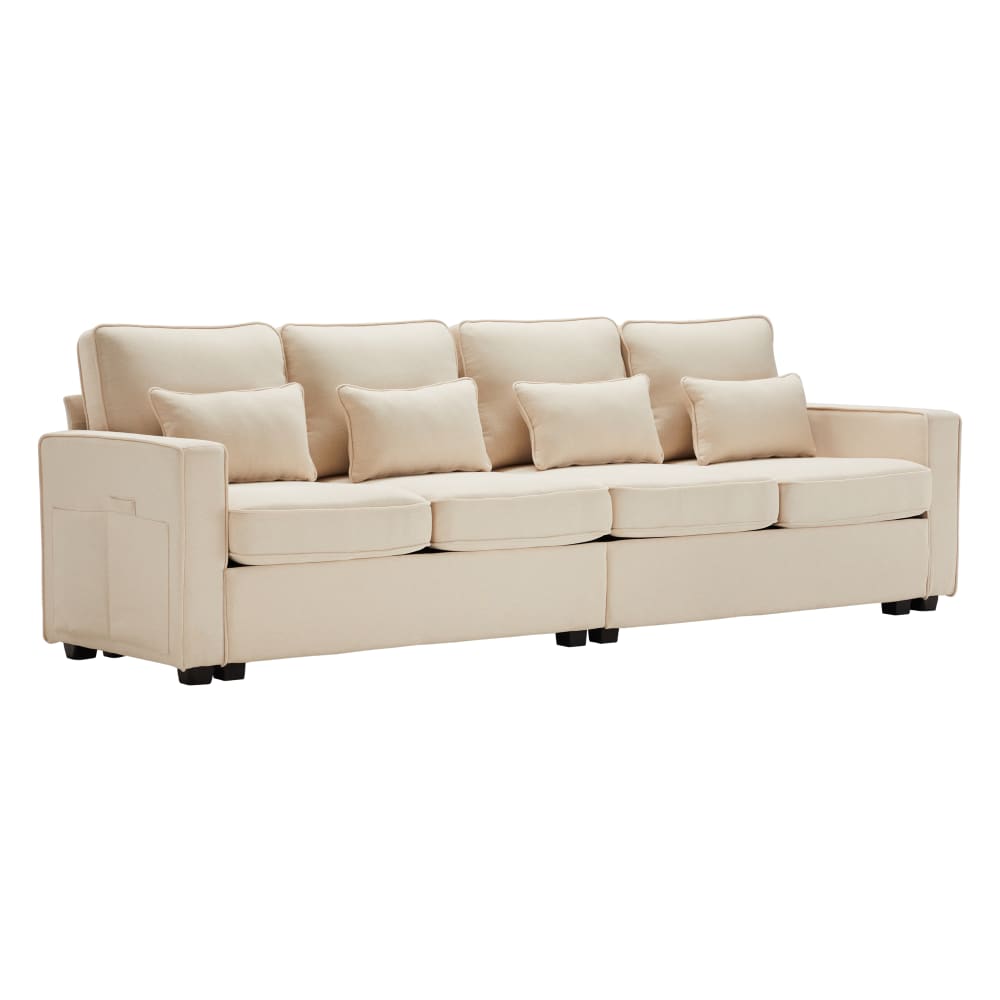 Hauss Spole 4-Sitzer-Sofa in Leinenoptik beige - Leinen