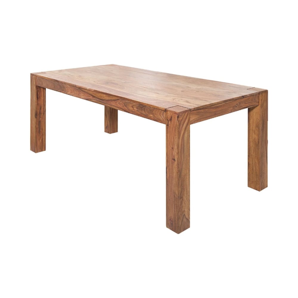 Table rectangulaire en bois massif de sheesham foncé 160x90cm