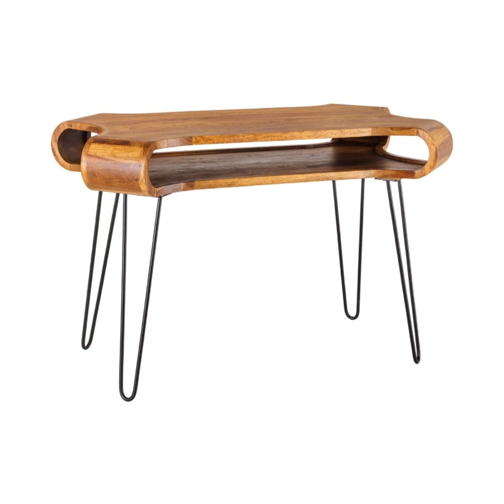 Bureau 1 niche en sheesham massif 120cm Bureau 1 niche en sheesham massif 120cm