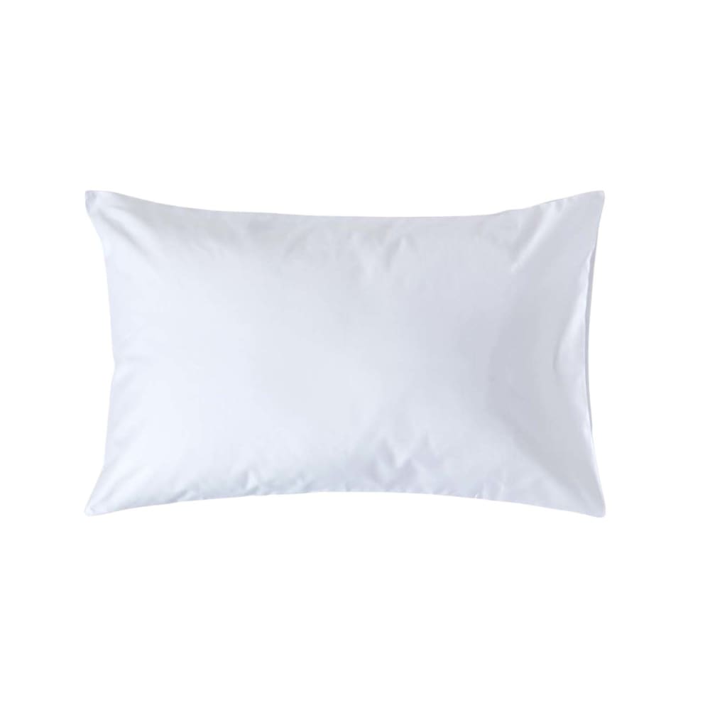 Homescapes Kopfkissenbezug Satin ägyptische Baumwolle Weiß 50x75 cm style modern Weiß Öko-Tex Zertifikat Baumwolle