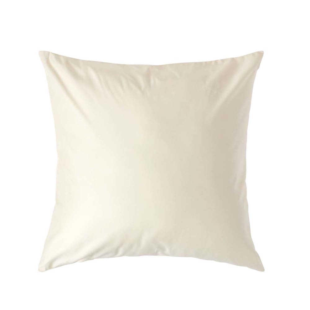 Homescapes Kopfkissenbezug Satin ägyptische Baumwolle Creme 60x60 cm style modern Beige Öko-Tex Zertifikat Baumwolle