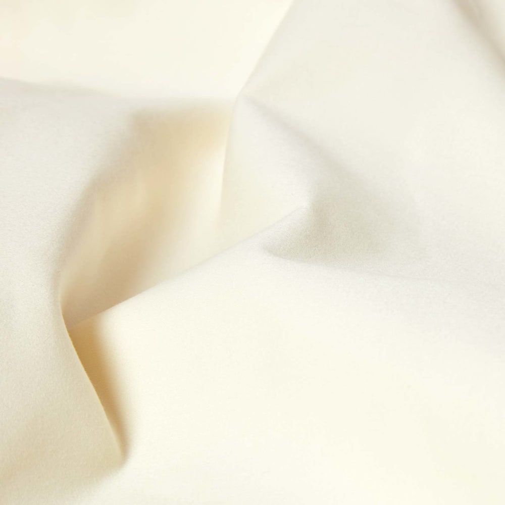 Drap plat en satin de coton égyptien ivoire 180x290 cm — vue 3