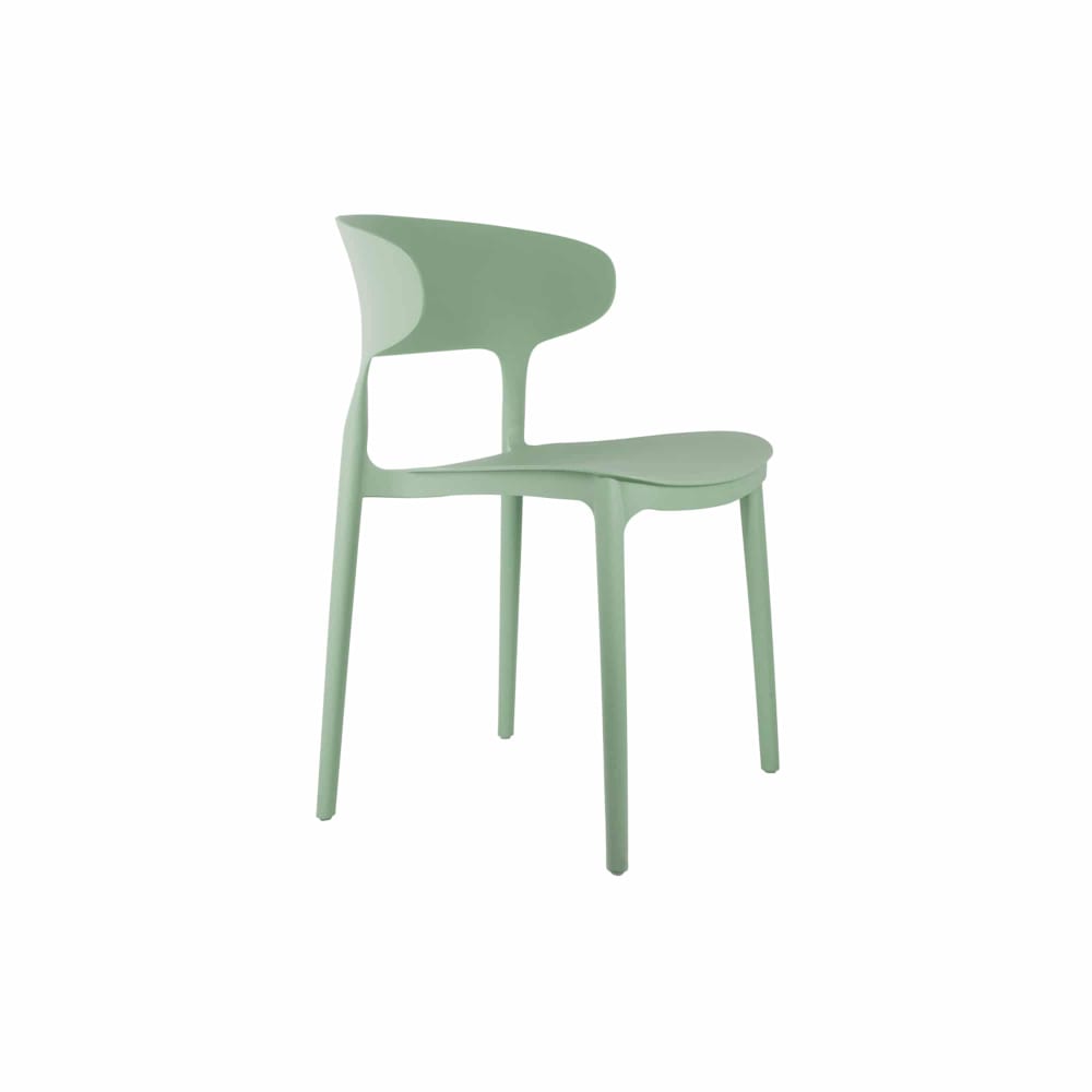 Chaise de salle á manger polypropylène - pp vert 50x40.5x75cm