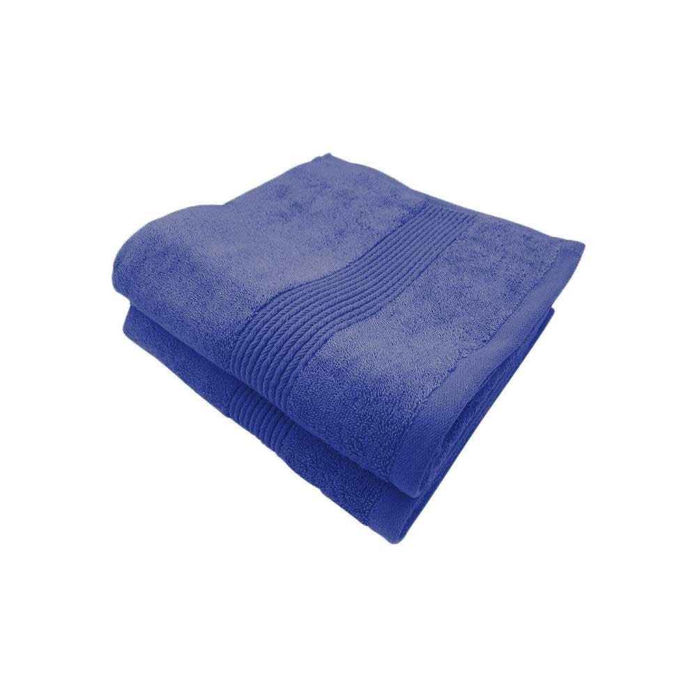 Lot de 2 serviettes de bain en coton et bambou 600g Lot de 2 serviettes de bain en coton et bambou 600g
