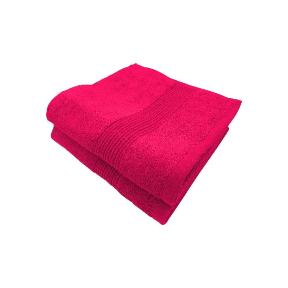 Lot de 2 serviettes de bain en coton et bambou 600g Lot de 2 serviettes de bain en coton et bambou 600g