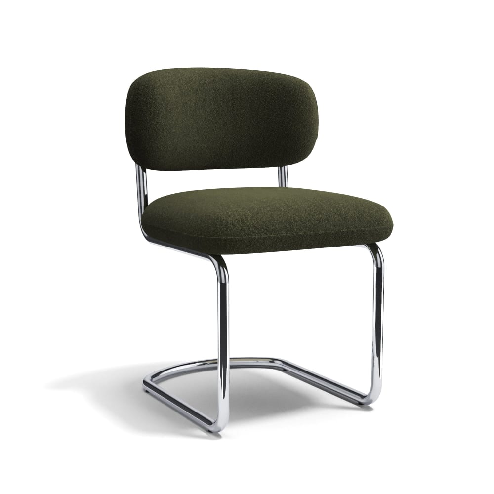 Lot de 2 chaises en bouclette kaki Lot de 2 chaises en bouclette kaki