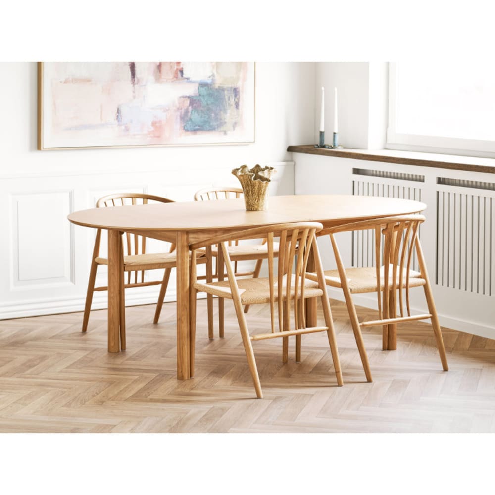 Stuhl aus massiver Eiche und Naturrattan - Maisons Du Monde