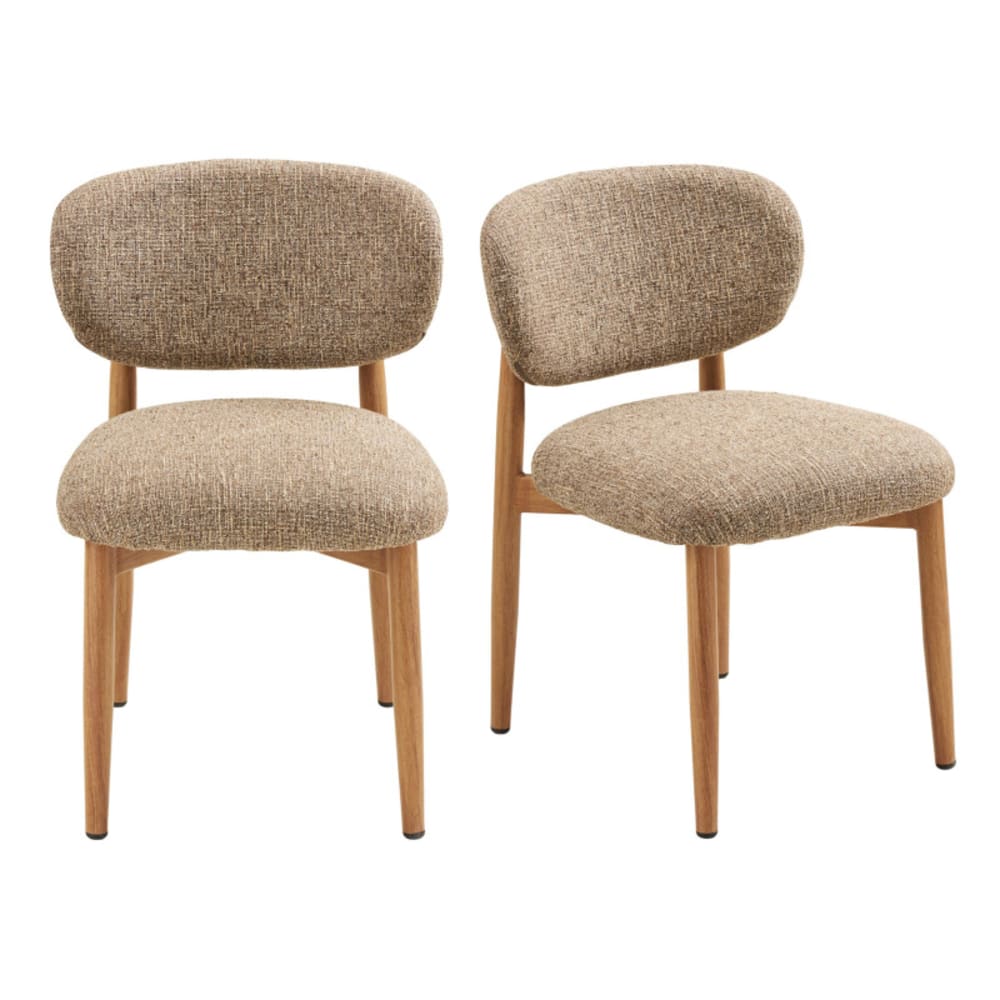 Chaise en tissu beige x2 Chaise en tissu beige x2